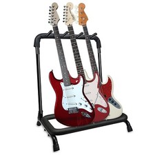 Soporte para guitarras eléctricas acústicas de 3 ranuras de piso para múltiples guitarras de 5 núcleos