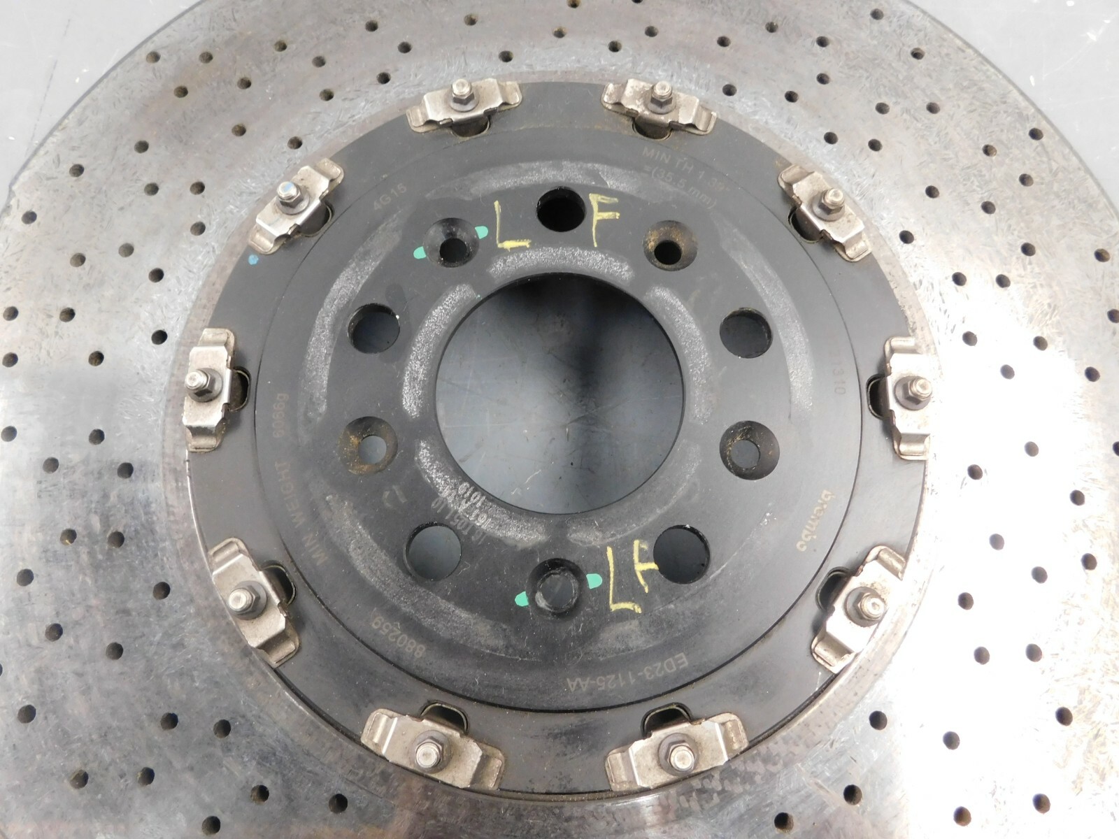 2015 14 -18 Aston Martin V12 Vantage S Left Front Ceramic Brake Rotor #1954 C4