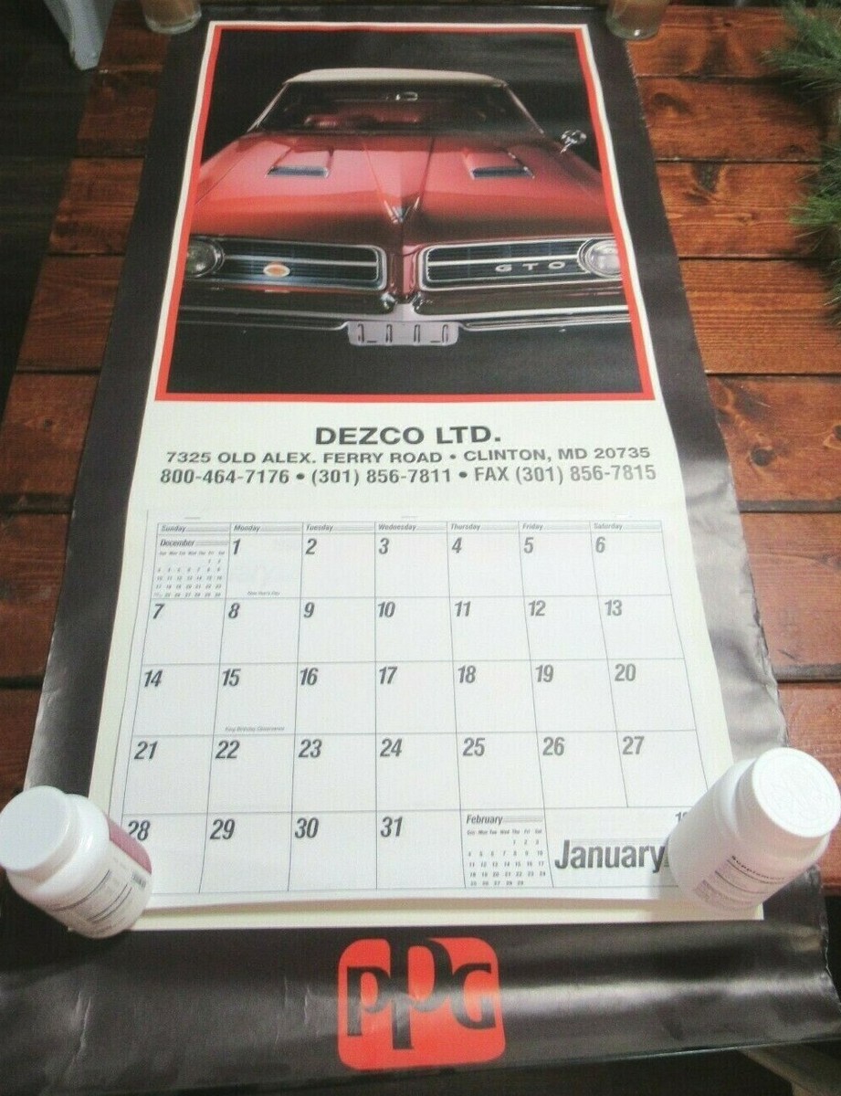 GTO カレンダー Pontiac GTO CALENDER 1996 | eBay