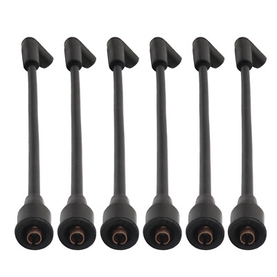 Set Of 6 Spark Plug Wires For Mercury/Mariner 40-200 HP V6 Outboards - 7mm, Direct Fit