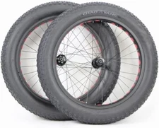 Gravity 26 x 4.9 Inch Fat Bike Wheelset & Tires 150mm Front and 190mm Rear QR