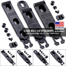 HolsterSmith G-Code Molle Clip Attachments - OWB Locking Design