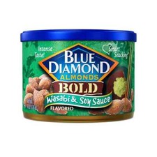 Blue Diamond Almonds, Bold Wasabi Soy Sauce, 6 Oz