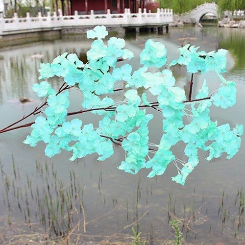 120cm Artificial Branch Cherry Blossom Fake Silk Flower Tree Party Home Decor - Picture 16 of 18