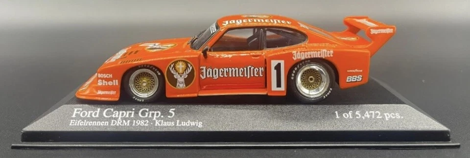 Minichamps 1/43 Ford Capri Turbo Gr.5 Team Zakspeed DRM 1982 Ludwing 430828501 Foto 2 de 4