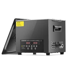 CREWORKS 10L Ultrasonic Cleaner Titanium Steel 600W Heater w/ Degas & 2 Modes