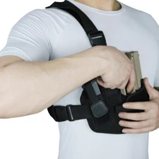 Tactical Chest holster Holster for Concealed Carry Adjustable Pistol Gun Holster