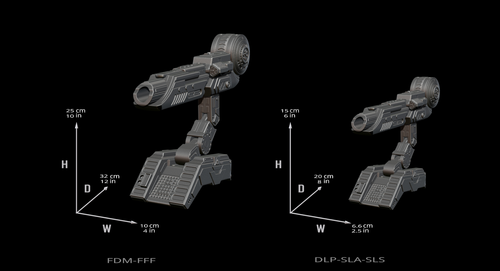 Predator Shoulder Cannon plasma Two Size File for 3D Printer - Model Printing - 第 23/24 張圖片