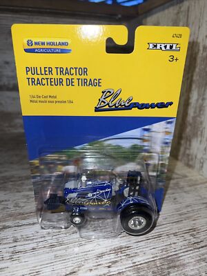 1/64th Scale  New Holland  Puller The Blue Power  Tractor Ertl Die-cast