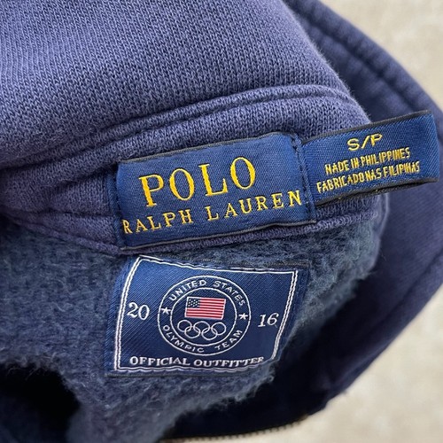 Polo Ralph Lauren Sweater Kids Small Olympics USA Spellout 1/4 Zip Boys Youth - Picture 5 of 12