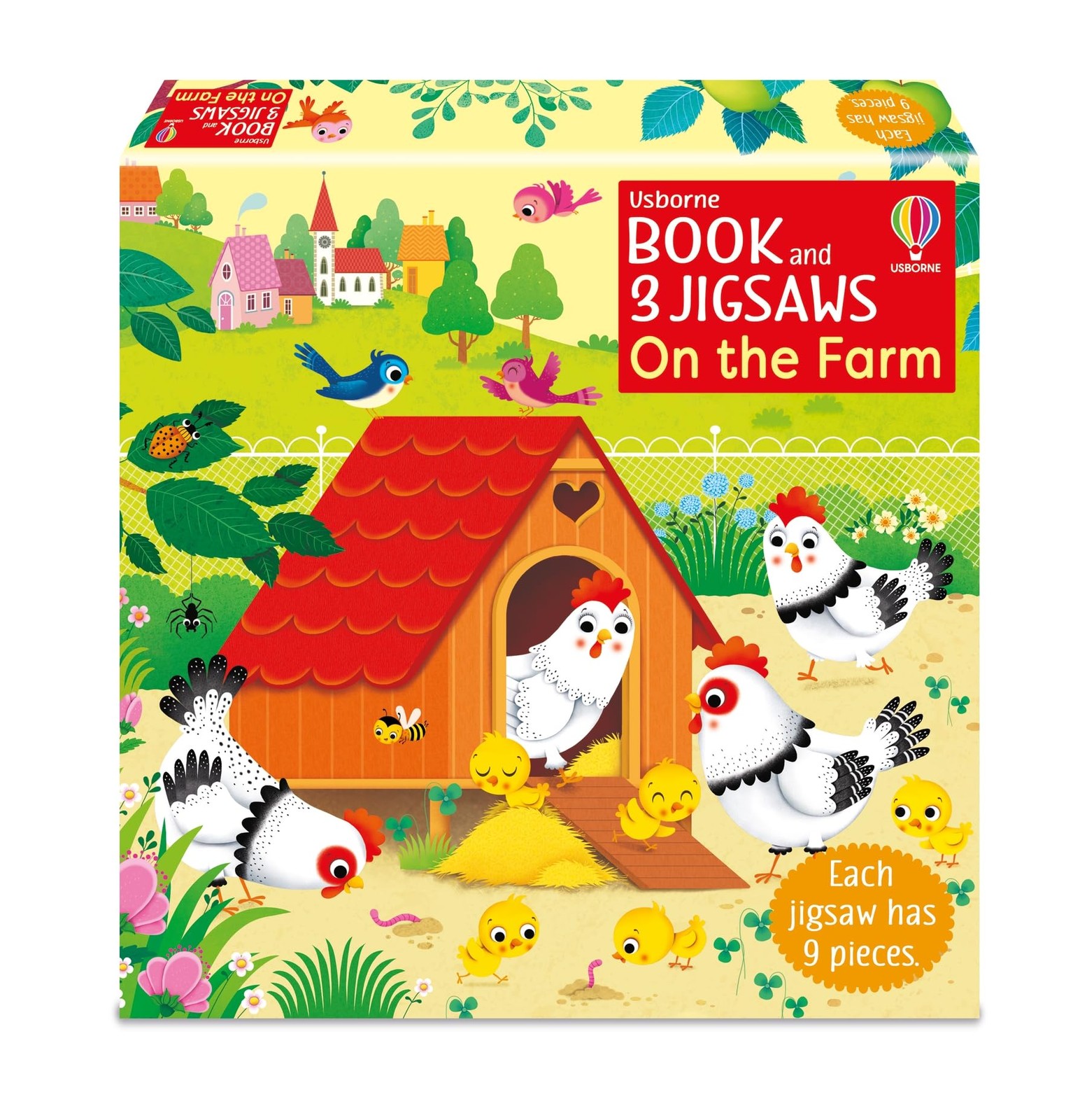 Usborne Book and 3 Jigsaws: On the Farm by Sam Taplin (Paperback Book) - Image 3