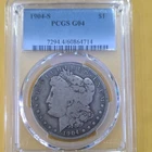 1904-S Morgan Silver Dollar $1 Coin 0.9 Fine Silver PCGS G04 Cert 60864714