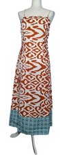 Cupshe Women's Brown & White Floral Print Maxi DressSize Medium NWT