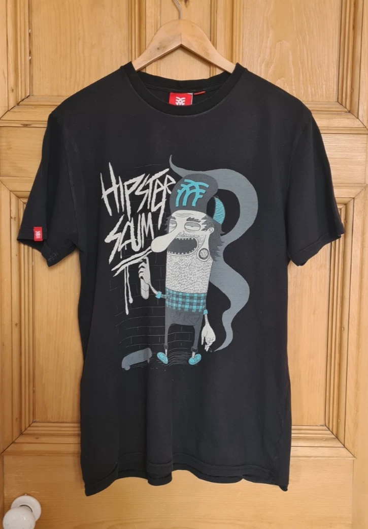 T-shirt Homme Fenchurch Noir Coton Taille L - état Excellent