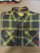 Dixxon Men's the Smokey Flannel Shirt Size Medium