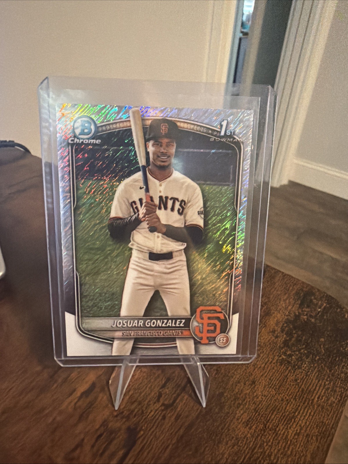 2025 Bowman Chrome Josuar Gonzalez Shimmer Refractor 1ST #BCP-153 A0093