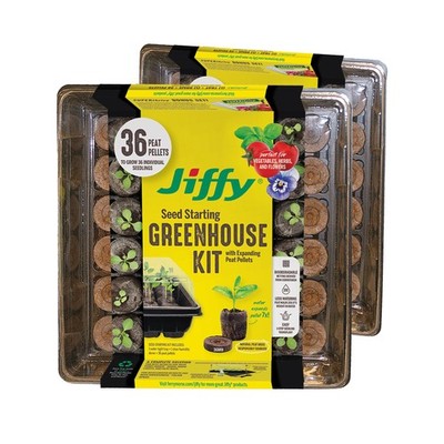 Seed Starting Tray Kit - 36 Cell Germination Tray, Portable - 2 Pack, 72 Pell...