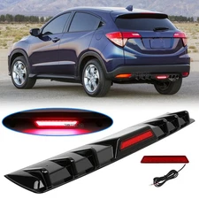 Rear Bumper Diffuser Spoiler Lip LED Tail Light Glossy For Honda HR-V 2016-2025