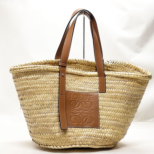 LOEWE Hand Bag Brown Straw 2881461