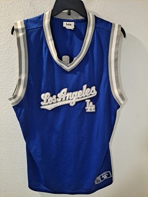 ヴィンテージ　Lee sports ロサンゼルス・ドジャース ユニフォーム XL Vintage Lee Sport Los Angeles Dodgers Blue Basketball Mesh