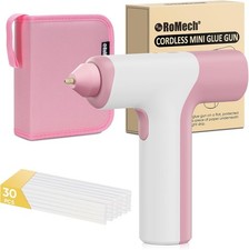 ROMECH Cordless Hot Glue Gun, Auto Dispensing Craft Glue Gun with