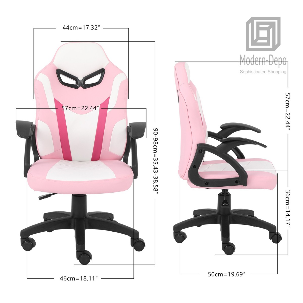 最新のデザイン Kids Computer Gaming Chair with Footrest Adjustable Swivel パッチ