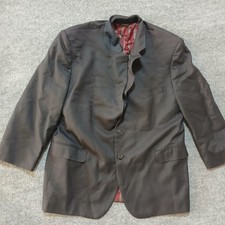 Brooks Brothers Blazer Mens 44 Black Wool Two Button Sport Coat Jacket Lined