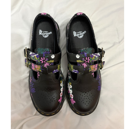 Dr. Martens 8065 Mary Jane Floral Leather Women's Comfort Shoes Size 7 US