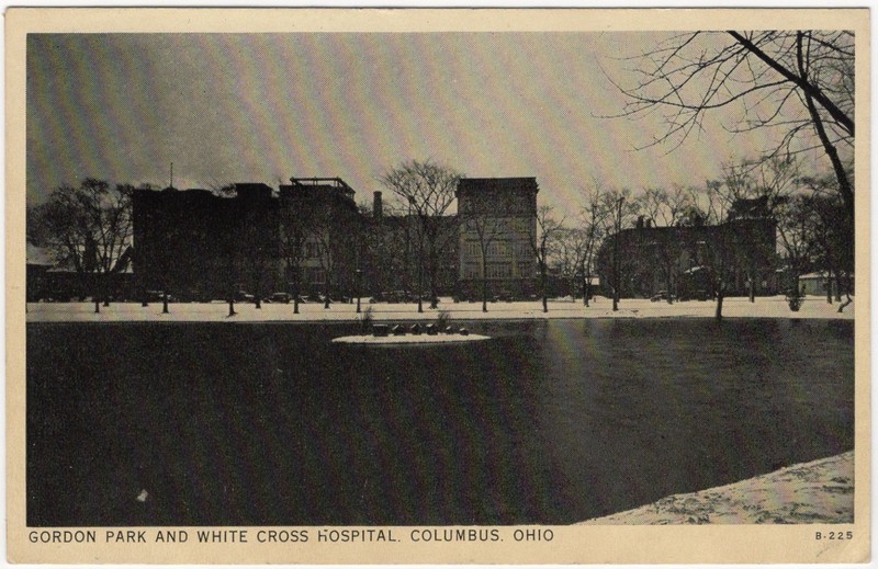 Postcard: Gordon / Goodale Park and White Cross Hospital, Columbus, Ohio