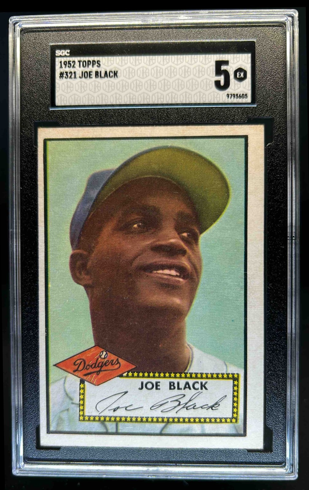 1952 Topps Joe Black Rookie RC #321 SGC 5