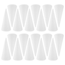 20 Pcs White Tree Cone Floral Foam Cones Children Craft Christmas