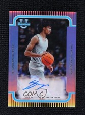 2021-22 Bowman U 2003 Bowman Auto 27/99 Shaedon Sharpe #2K3B-SS Auto 1q7