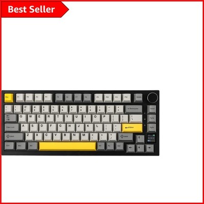 Ergonomische Ajazz AK820 Pro Tastatur - Hot-Swap-fähig, RGB & Retro Gaming Style