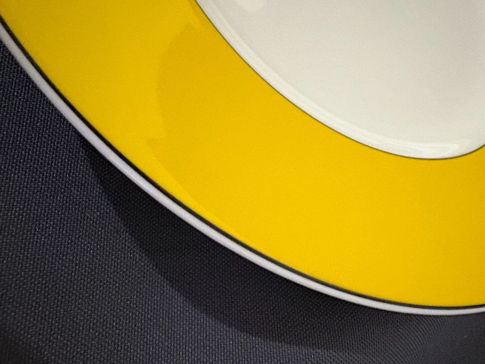 Juego de platos amarillos Kate Spade Lenox Rutherford Circle 6 piezas cena y ensalada usado en excelente estado Foto 2 de 4