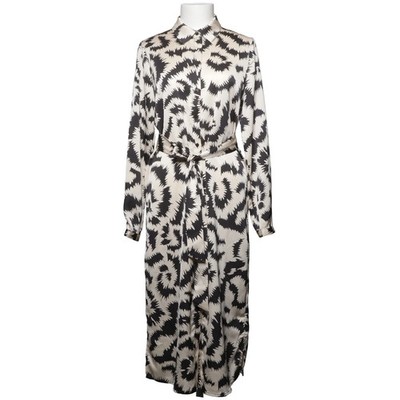 VILA, Blusenkleid, Größe: 36, Schwarz/Beige, Recyceltes Polyester, Print #lms