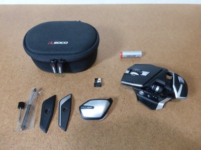 Genuine Mad Catz R.A.T. DWS Wireless Bluetooth Gaming Mouse + WiFi Dongle & Accs