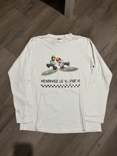 EUROPEAN VINTAGE Y2K MARIO KART WII Nintendo racing video game promo longsleeve