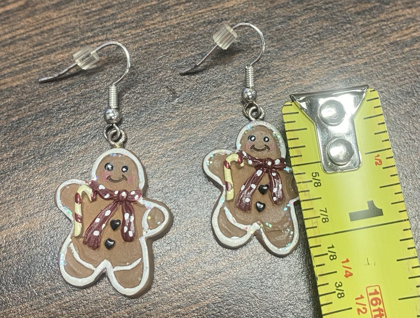 Gingerbread Man Dangling Lightweight Christmas Fu… - image 6