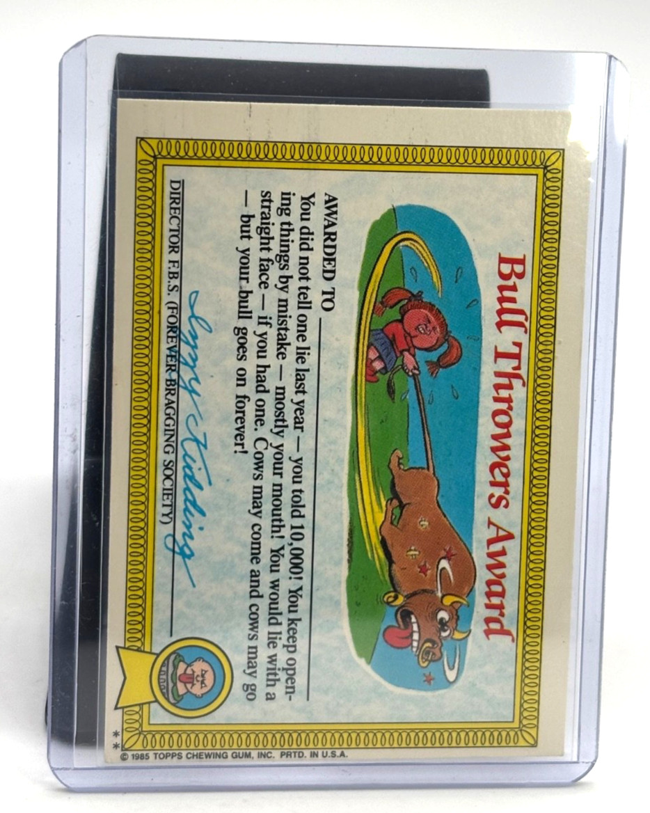 1985 Topps Garbage Pail Kids Card LOONY LENNY #17b Series 1 GPK OS1 thumbnail 2