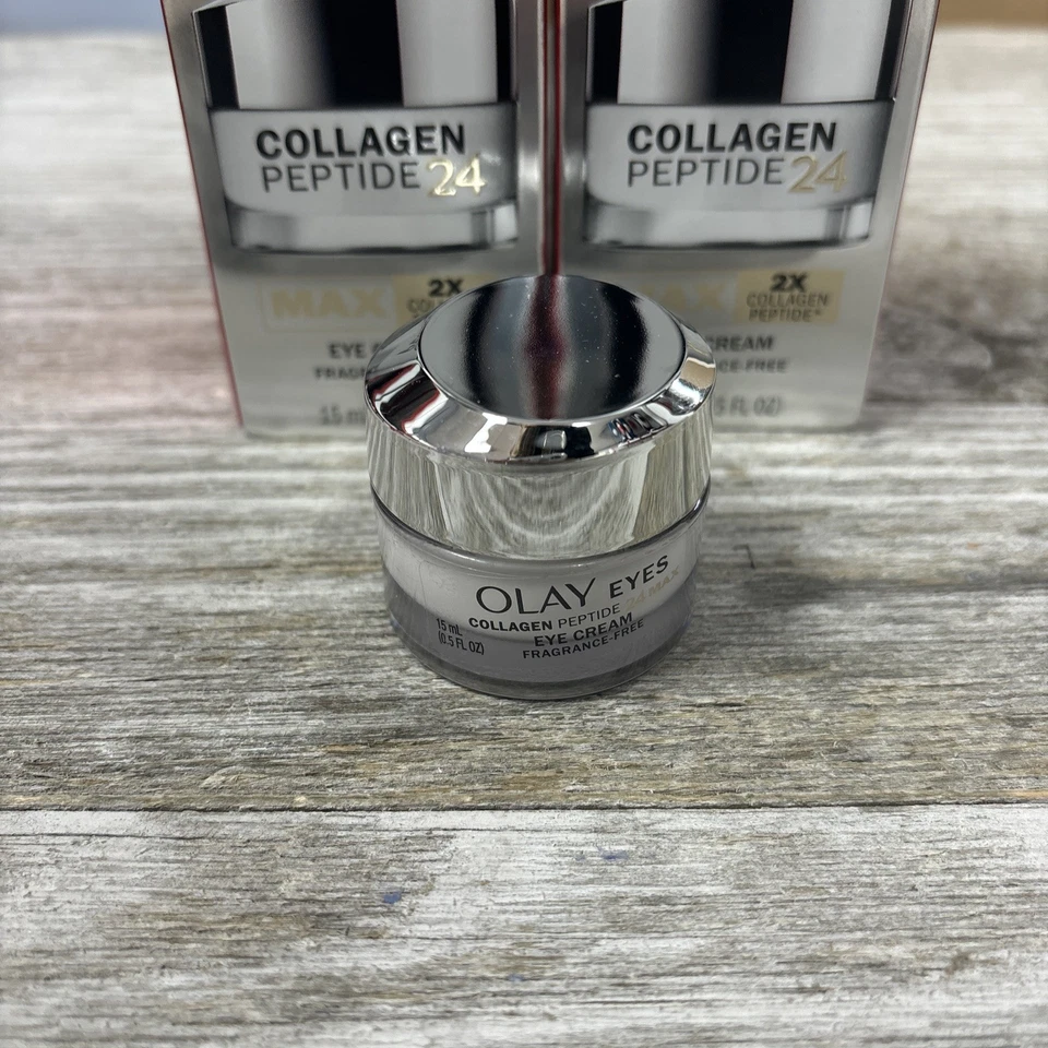 Lot Of 2  Olay Eyes Collagen Peptide 24 Max Eye Cream Fragrance Free 15mL - Image 4 of 4