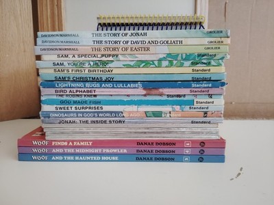 Mixed Lot 24 Vintage Christian Children's Books Happy Day Alice in Bibleland etc