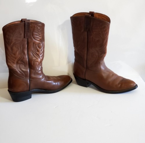 Red Wing Vintage Pecos 9801 Brown Leather Cowboy Boots Mens 10.5 D Made In USA