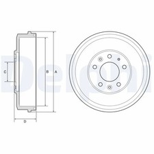 Tambour de frein Mazda MPV
