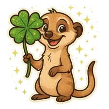 Funny Meerkat Car Sticker 9x9cm - Funny Animal Sticker for Car