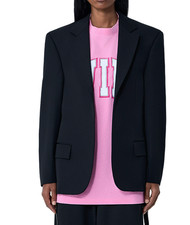 BALENCIAGA Black Single Breasted Jacket New  Authentic