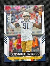 2021 Panini Score #395 Adetokunbo Ogundeji RC Notre Dame Atlanta Falcons
