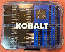 KOBALT SCREWDRIVER DRILL AND DRIVE BIT SET - 106 PIECE - W/CASE - NEW/NEVER USED