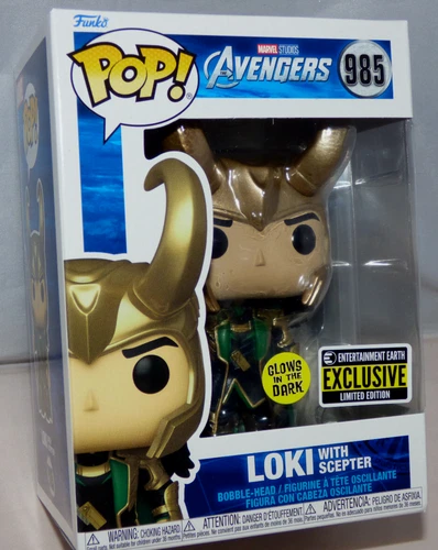 Funko Pop! Vinyl Figure - Marvel #985 - Loki (with Scepter)[GITD] - EE Exclusive