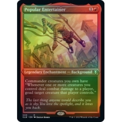 Popular Entertainer (foil-etched) X4 Commander Legends: Battle For Baldur's Gate