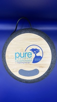Garm Fabric & Bamboo Speaker with Wireless Charging